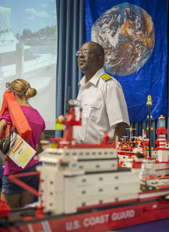 Commodore Wilbert McKinley, former ship designer, is responsible for the education outreach program that uses recycled Legos to promote and encourage environmental awareness. Each ship is named after a person who has made a contribution to the program. More information is available at teachfleet.com. BY DENY HOWETH